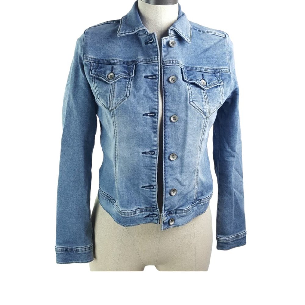 ParasucoYouth Girl Denim Jeans Jacket 2016 Montreal Sz S Stretchy